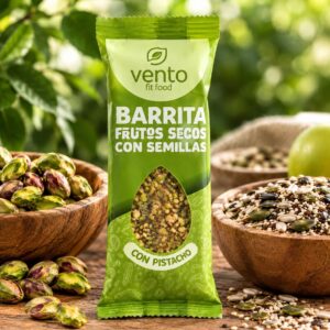 Vento barrita frutos secos con semillas con pistachos